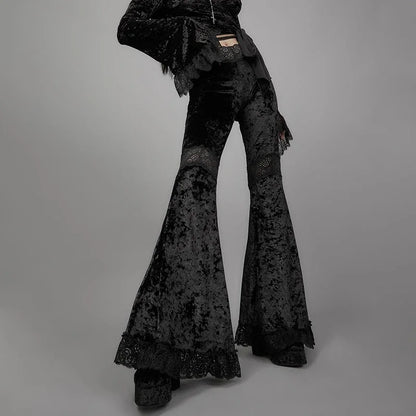 Flared Velvet Pants