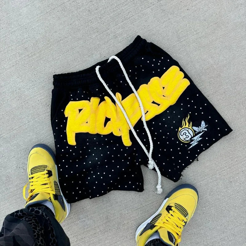 Rhinestone Basketball Shorts