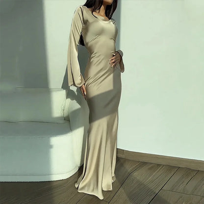 Round Neck Long Dress