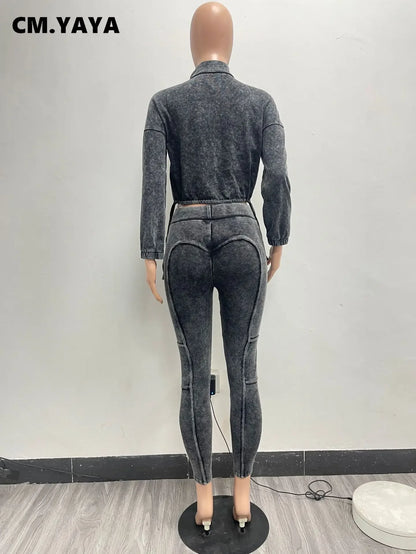 Washed Knitted Two-Piece Set
