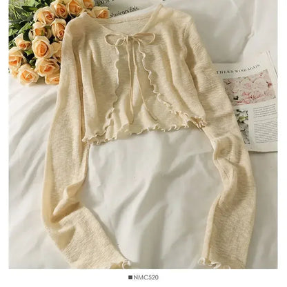 Bow Lace Crop Top