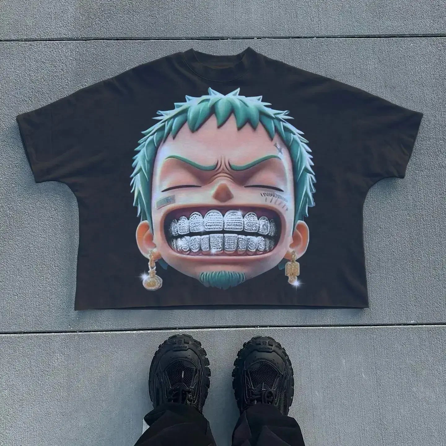 Vintage Cropped Graphic T-Shirt