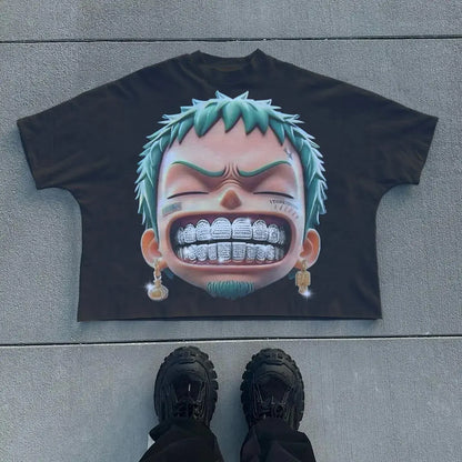 Vintage Cropped Graphic T-Shirt