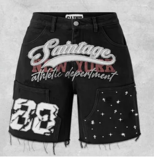 Y2K Summer Letter Print Shorts