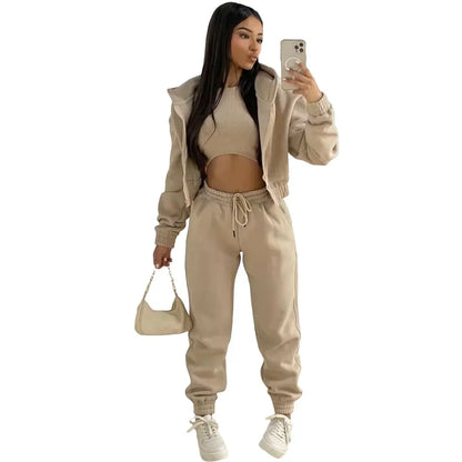 Women Sportswear Fleece Set