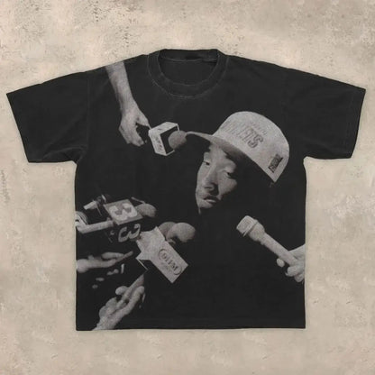 Y2K Gothic Oversized Tee