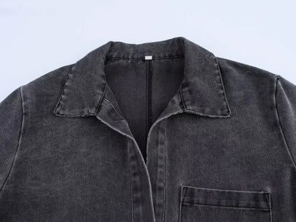 Two-Piece Denim Streetwear Outfit