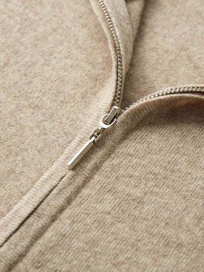 Cashmere Men Hooded Cardigan Set
