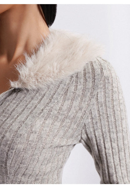 Women Slim Feather Jacket