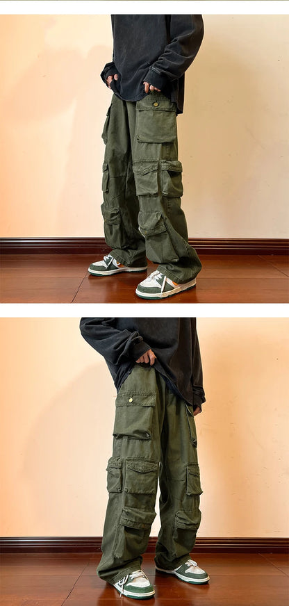 Hip-Hop Casual Cargo Trousers
