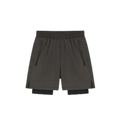Men’s Zipper Pocket Fitness Shorts
