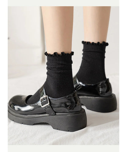 Ruffle Cotton Socks