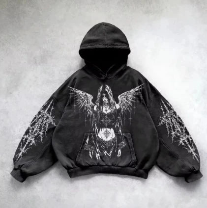 Y2K Retro Zipper Hoodie