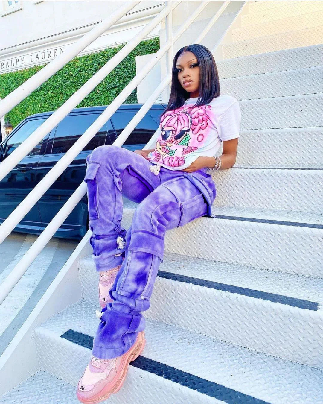 Tie-Dye Cargo Pants