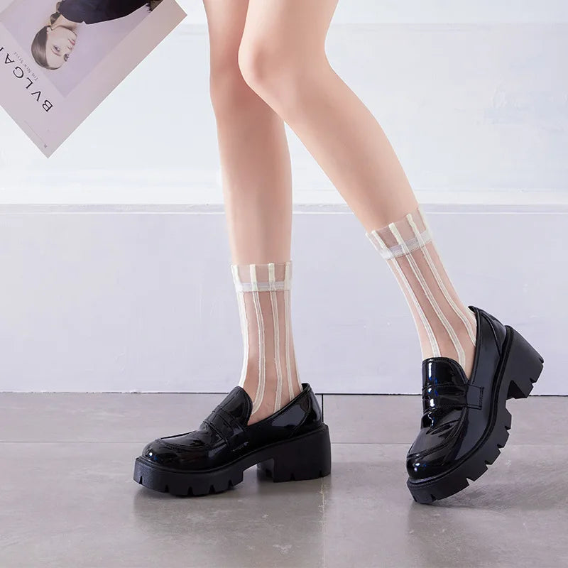 Women Striped Summer Socks