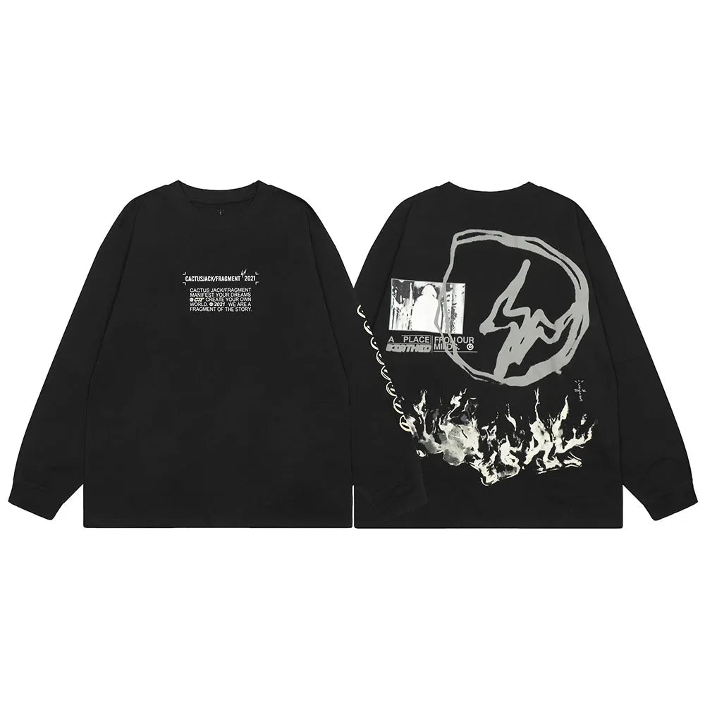 Y2K Graffiti Long Sleeve Tee