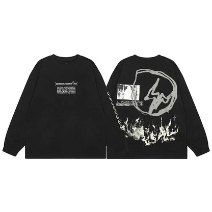 Y2K Graffiti Long Sleeve Tee