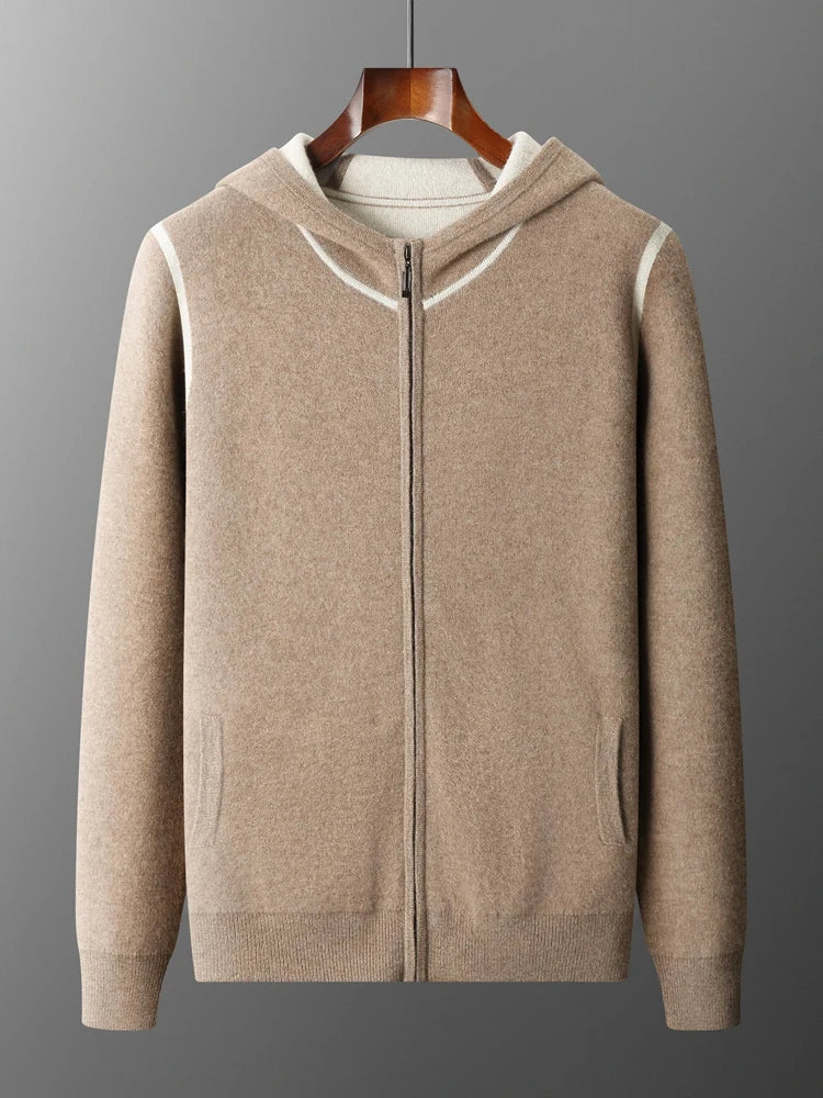 Cashmere Zipper Hoodie Set