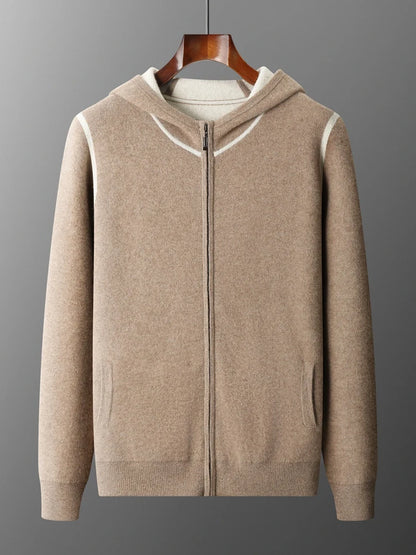 Cashmere Zipper Hoodie Set