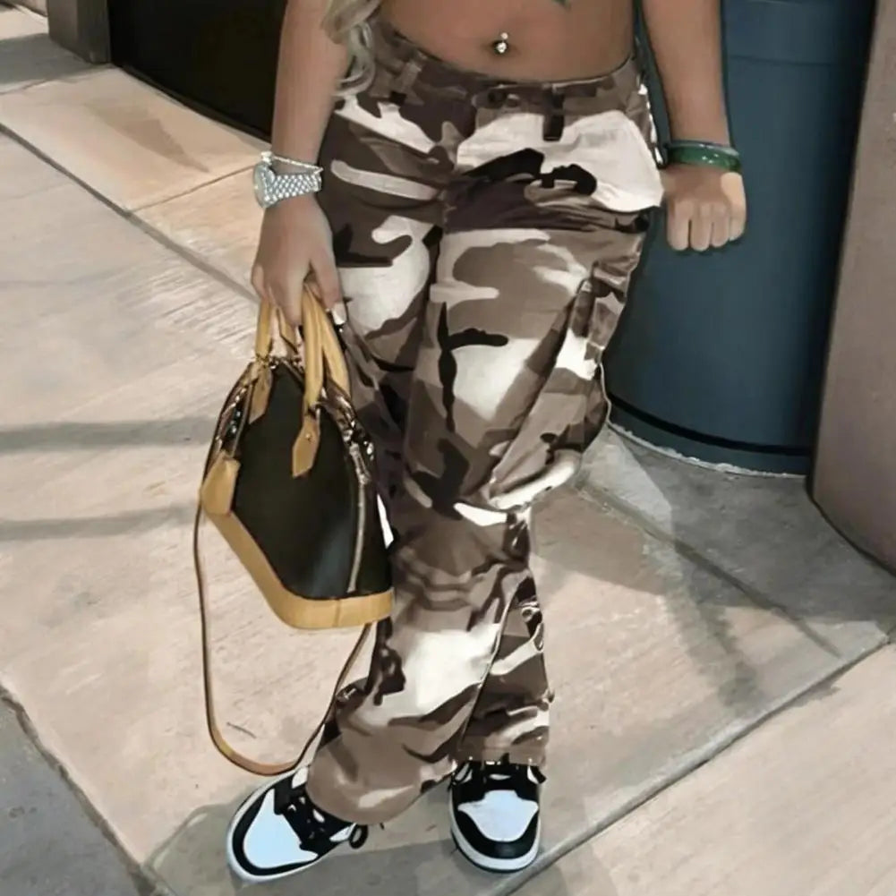 Women’s Camo Print Cargo Pants