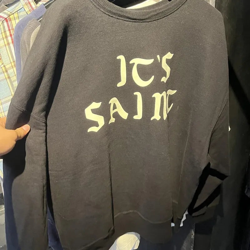 Saint Slogan Hoodies Set