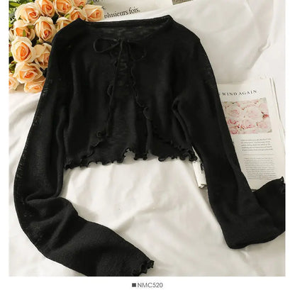 Bow Lace Crop Top