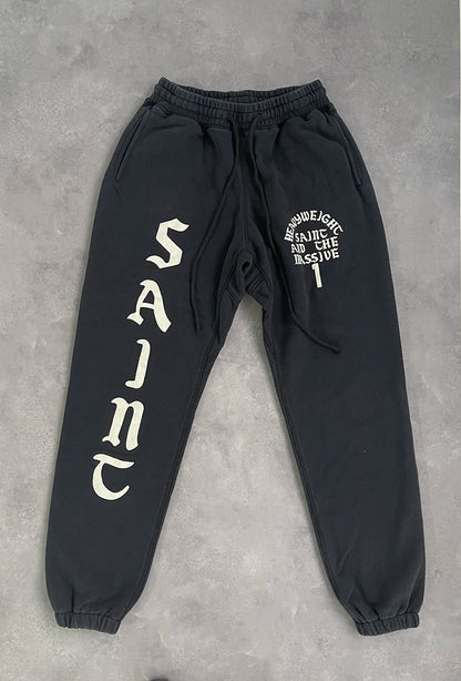 Saint Slogan Hoodies Set