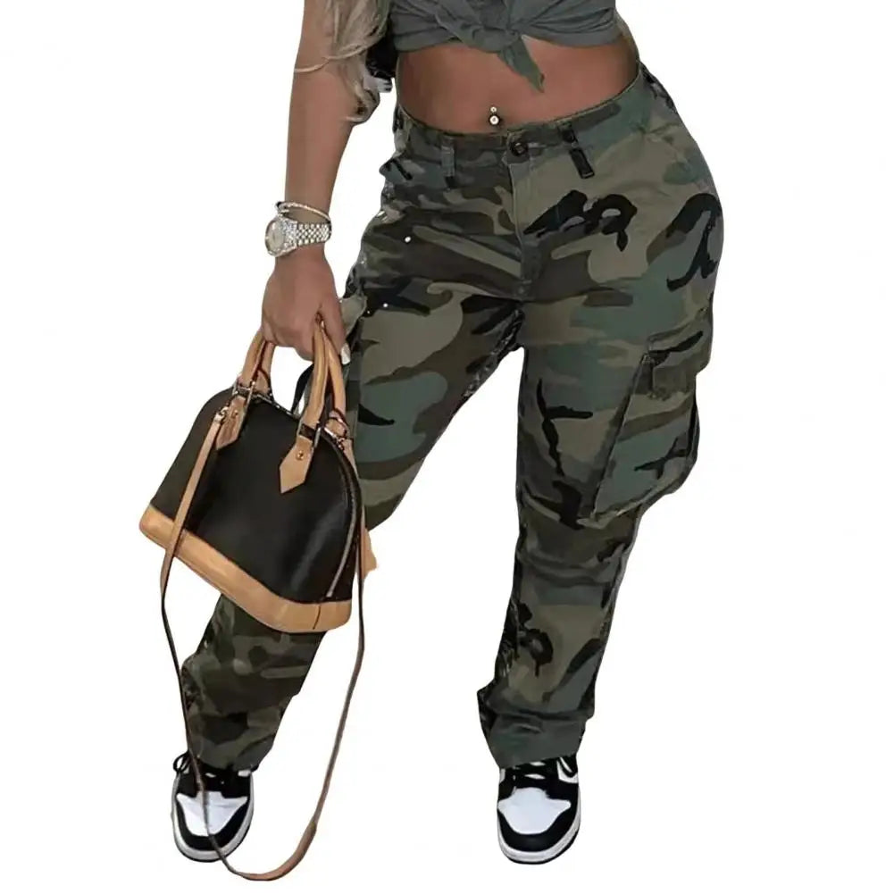 Women’s Camo Print Cargo Pants
