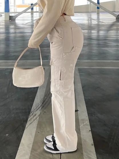 Multi-Pocket Stretch Pants