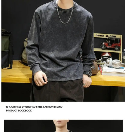 Vintage Washed Cotton Sweatshirt