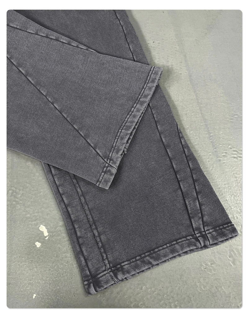 Retro Distressed Washed Sweatpants