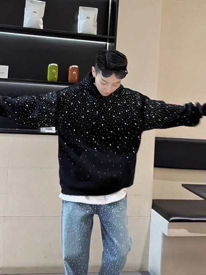 Unisex Rhinestone Hoodie