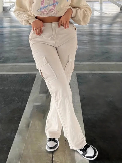 Multi-Pocket Stretch Pants