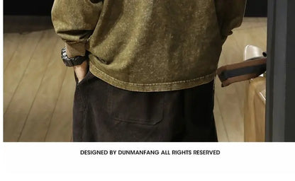 Vintage Washed Cotton Sweatshirt