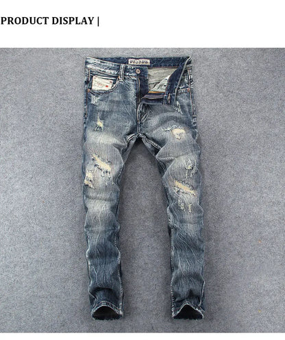 Men’s Retro Ripped Jeans