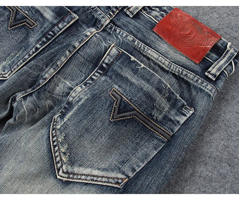 Men’s Retro Ripped Jeans