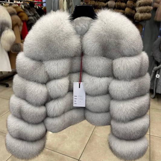 Fox Fur Coat Real Jacket