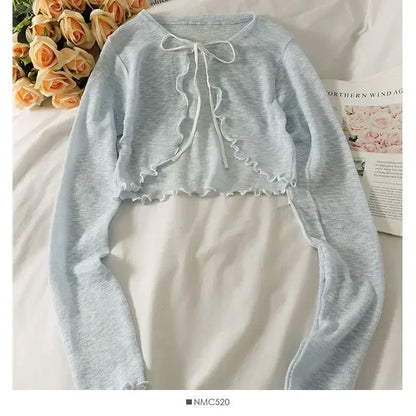 Bow Lace Crop Top