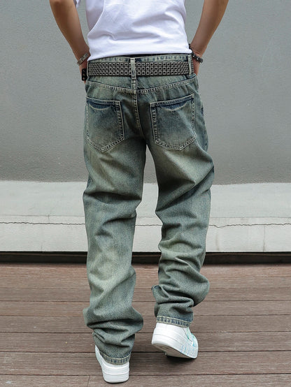 Men’s Y2K Ripped Distressed Jeans