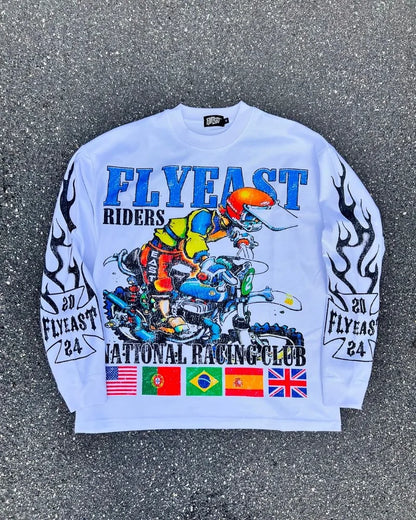 Y2K Hip-Hop Cartoon Top