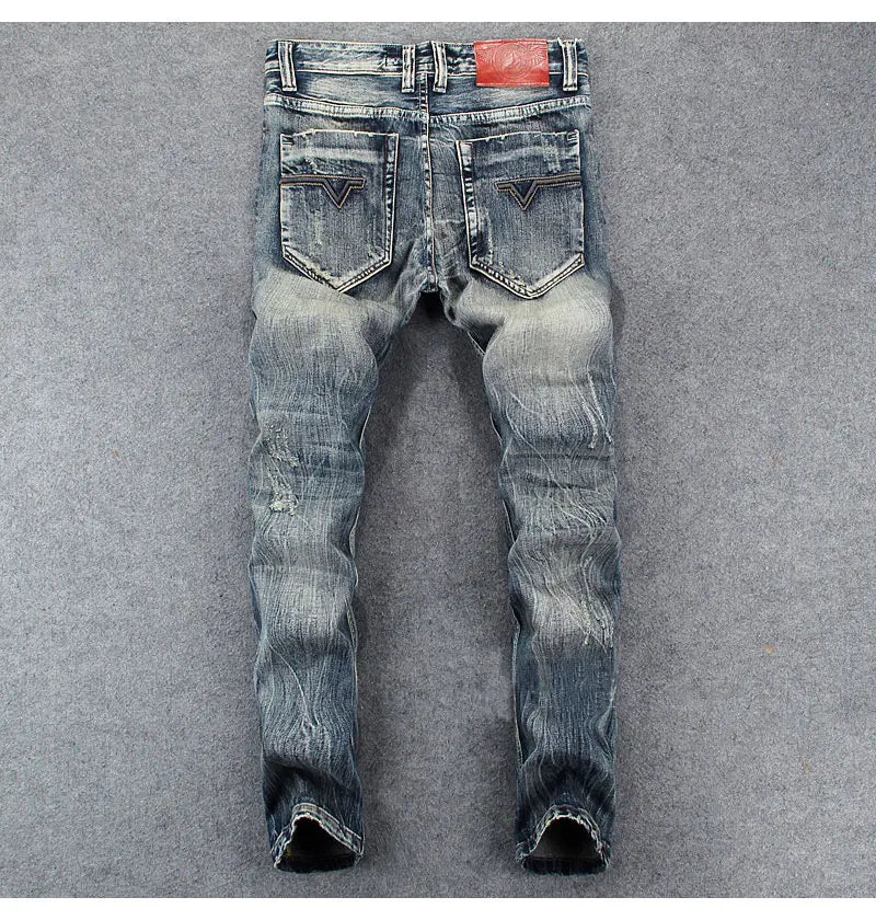 Men’s Retro Ripped Jeans