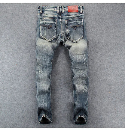 Men’s Retro Ripped Jeans