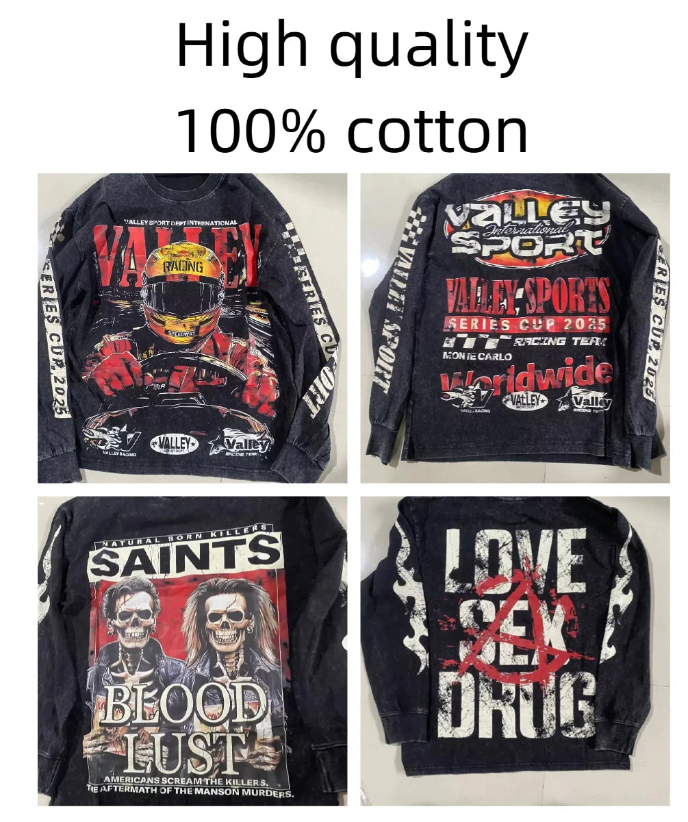 Vintage Graphic Long Sleeve Tee