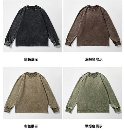 Vintage Washed Cotton Sweatshirt