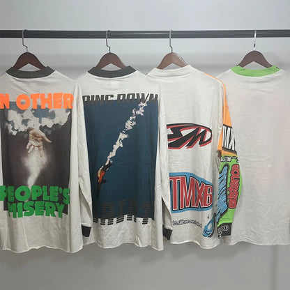 Vintage Casual Long Sleeve Tee