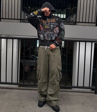 Retro Street Hip-Hop Hoodie
