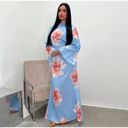Printed Flare Maxi Dress
