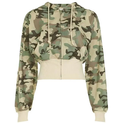 Women Camouflage Two-Piece Set
