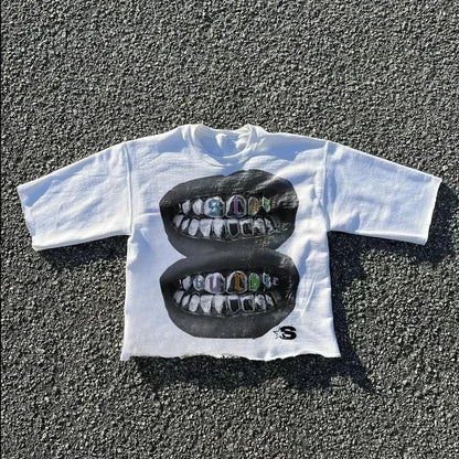 Hip-Hop graphic Print Tee
