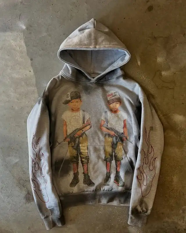 Vintage Bold Graphic Hoodie